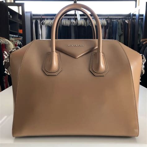 givenchy antigona medium tan dark beige|givenchy antigona soft.